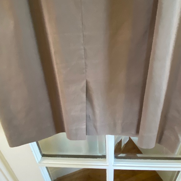 Ann Taylor Taupe Gray Sleeveless Collared Sheath Dress Size 14 - Picture 6 of 6